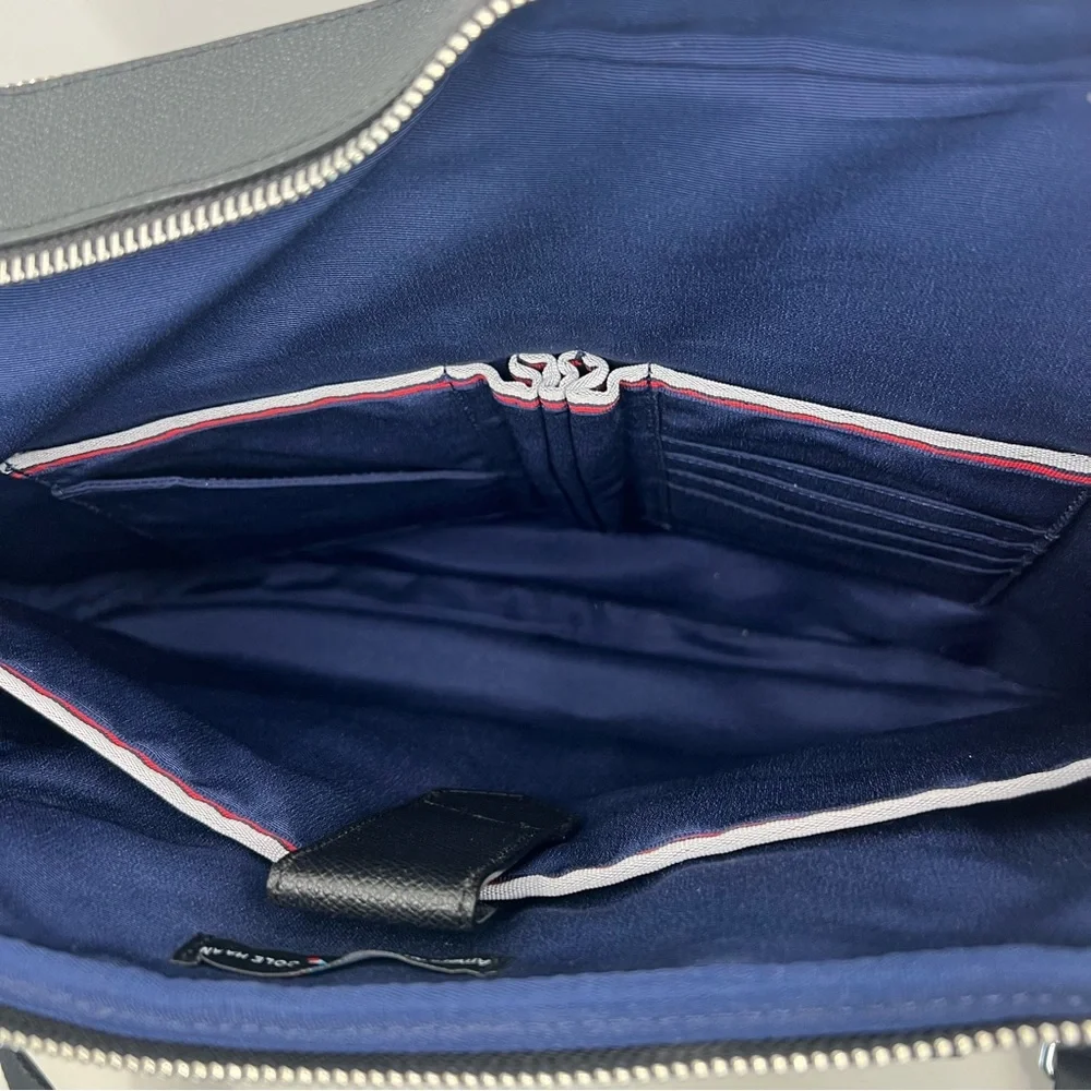 Cole Haan x American Airlines Pebbled Leather‎ Slim Brief Case Laptop Bag